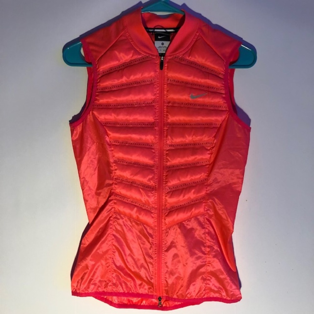 Hot Pink Nike Running Vest Puffy Size XS